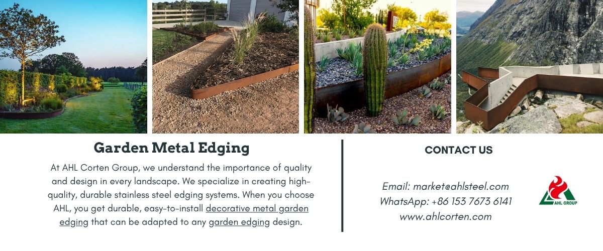 corten steel garden edging
